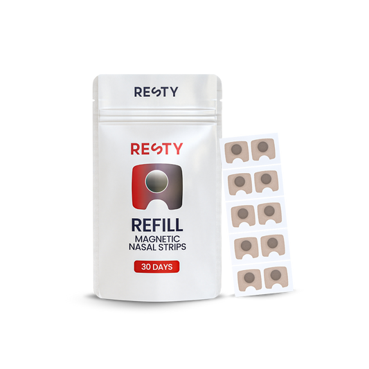 Magnetic nasal strip refills