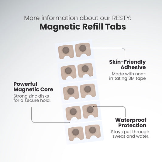 Magnetic nasal strip refills