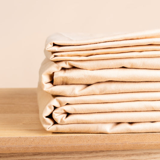 Verzwaringsdeken hoes - 140x200 cm - Beige - Katoen - afbeelding 2 | Sleep-e