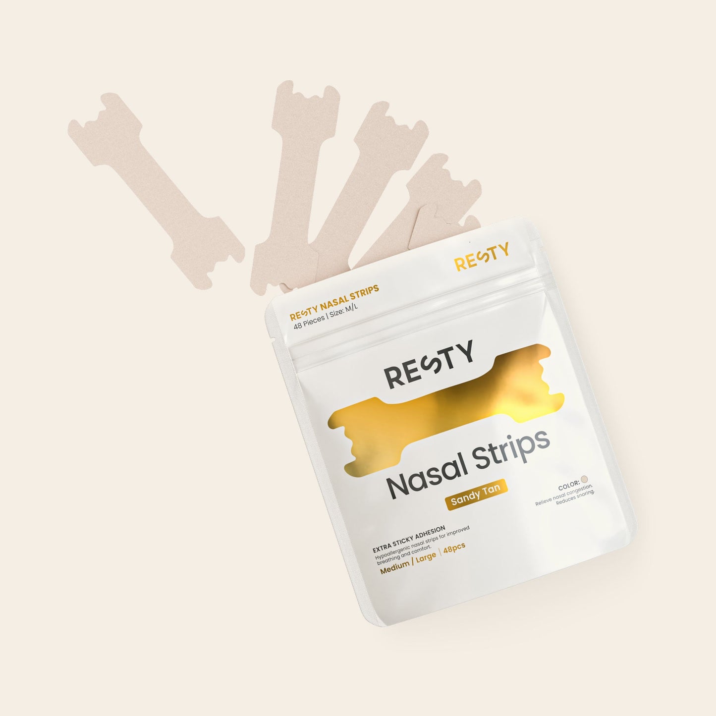Sandy Tan nasal strips