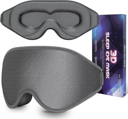 3D Blackout Slaapmasker | Luxe Traagschuim Oogmasker voor Diepe Slaap