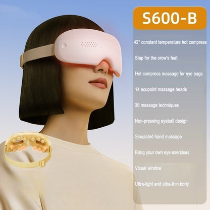 Stoom oogmassager S600-B model in oranje kleur met specificaties