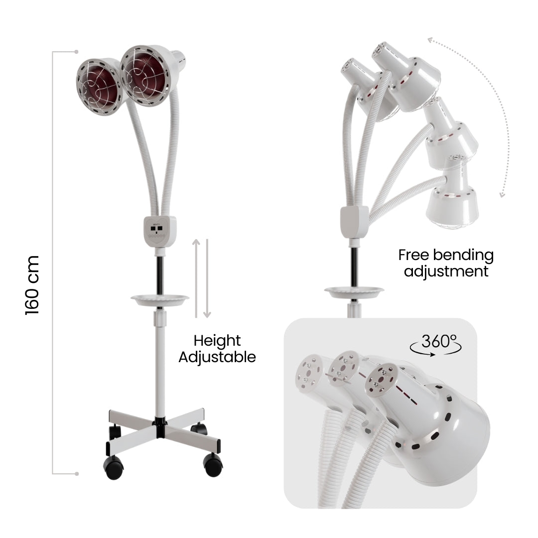 Infrared Heat Lamp 550W Total | Double Head