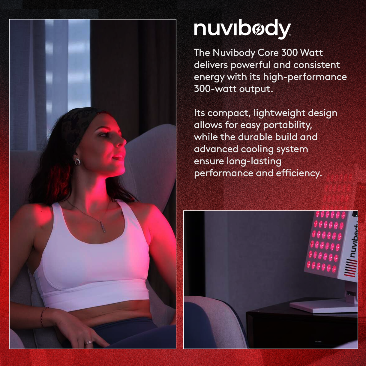 CORE 300 Nuvibody® Rood Lichttherapie Lamp