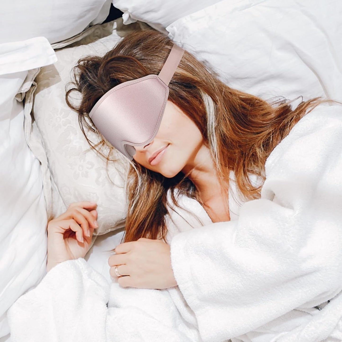 3D Blackout Slaapmasker | Luxe Traagschuim Oogmasker voor Diepe Slaap