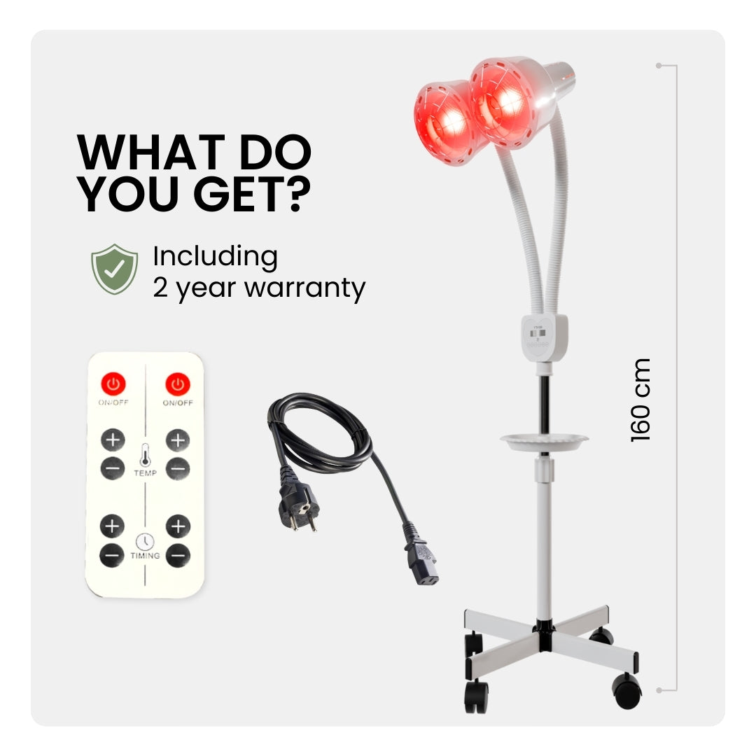 Infrared Heat Lamp 550W Total | Double Head