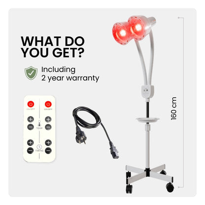 Infrared Heat Lamp 550W Total | Double Head
