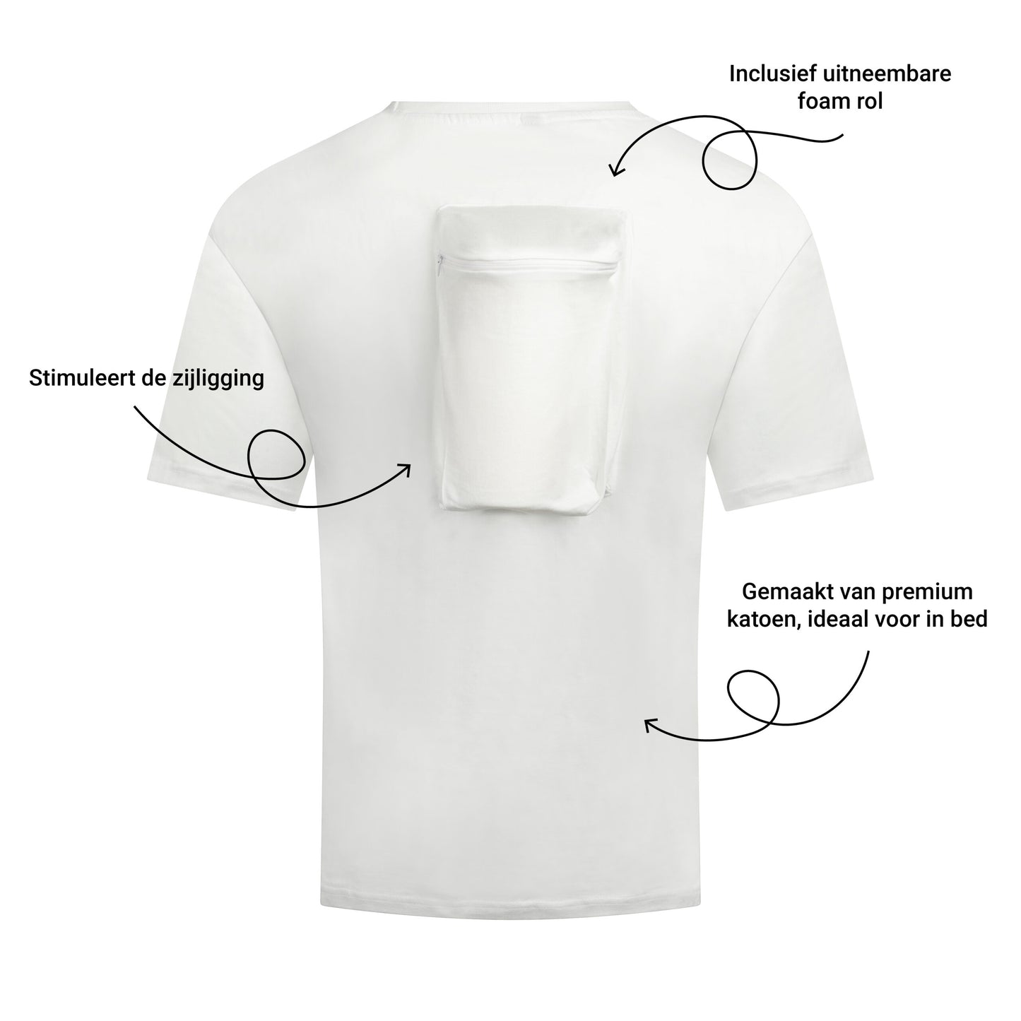 Anti Snurk Shirt Pro Unisex fit met de verschillende voordelen