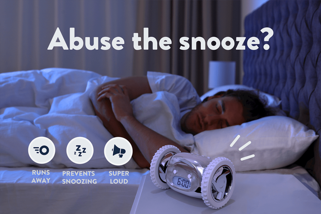 Clocky Chrome - Alarm klok op wielen