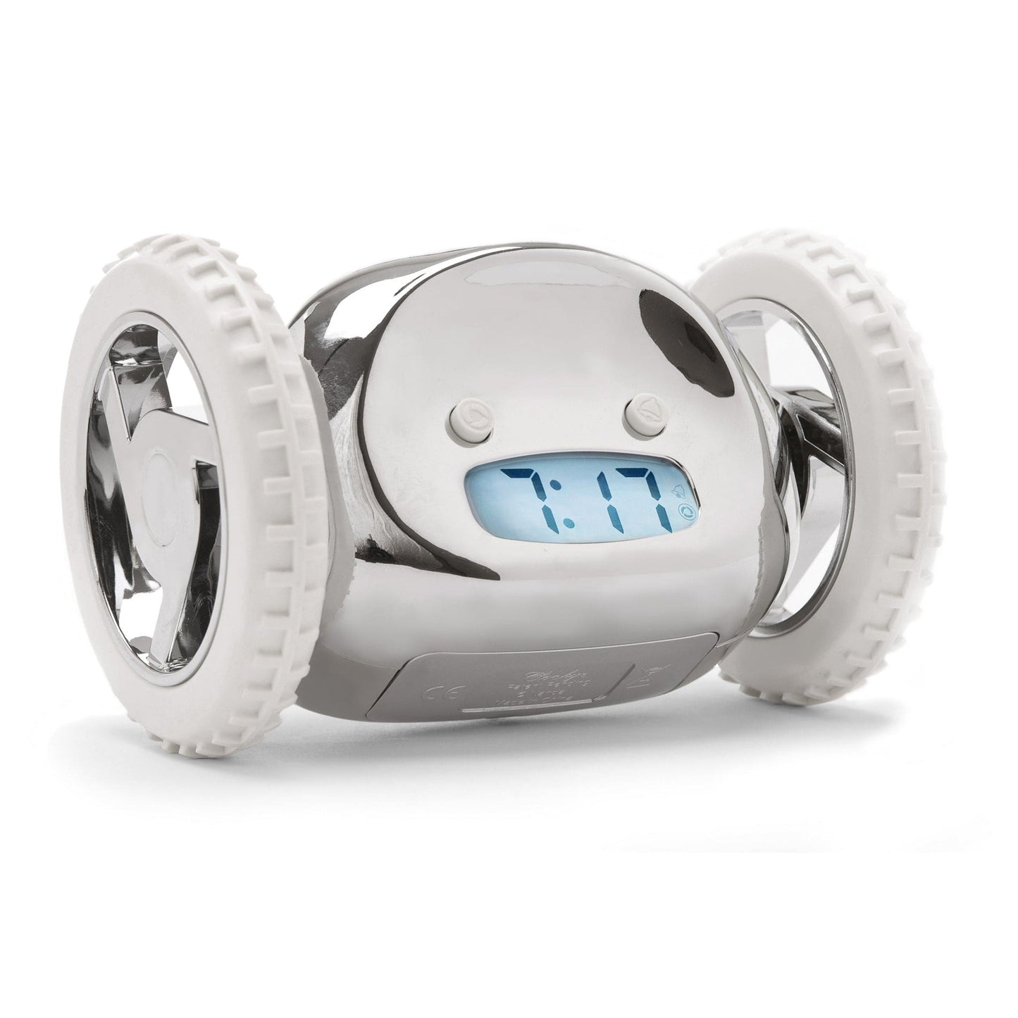 Clocky Chrome - Alarm klok op wielen