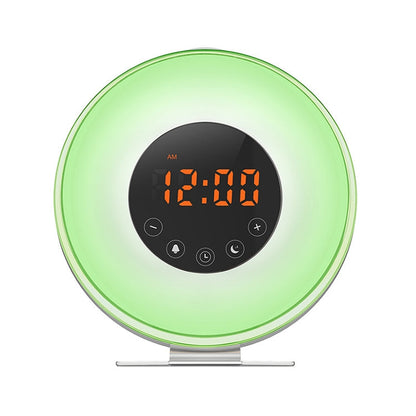 Wake-up light lichtwekker met oplopend zonsopgang licht op nachtkastje | Sleep-e