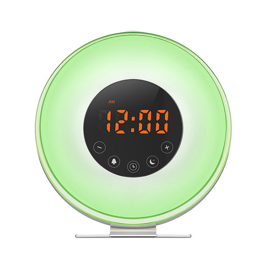 Wake-up light lichtwekker met oplopend zonsopgang licht op nachtkastje | Sleep-e