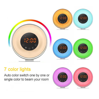 Wake-up light daglichtwekker met warm wit licht in de slaapkamer | Sleep-e