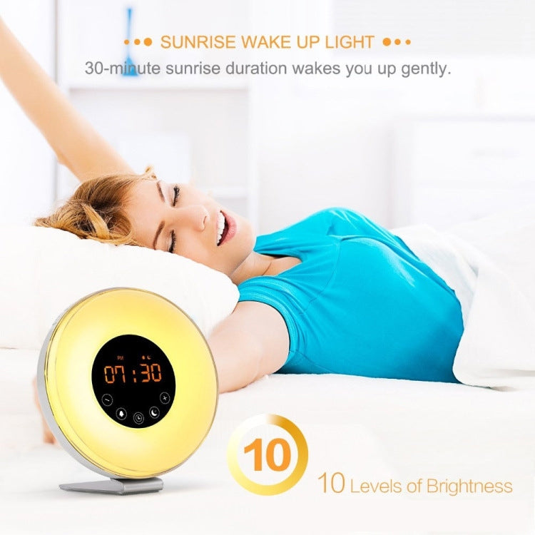 Wake-up light wekker met natuurgeluiden en pieptoon als wektoon | Sleep-e