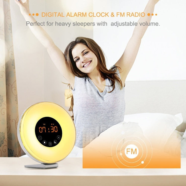 Wake-up light lichtwekker met kleurwissel sfeerlicht | Sleep-e