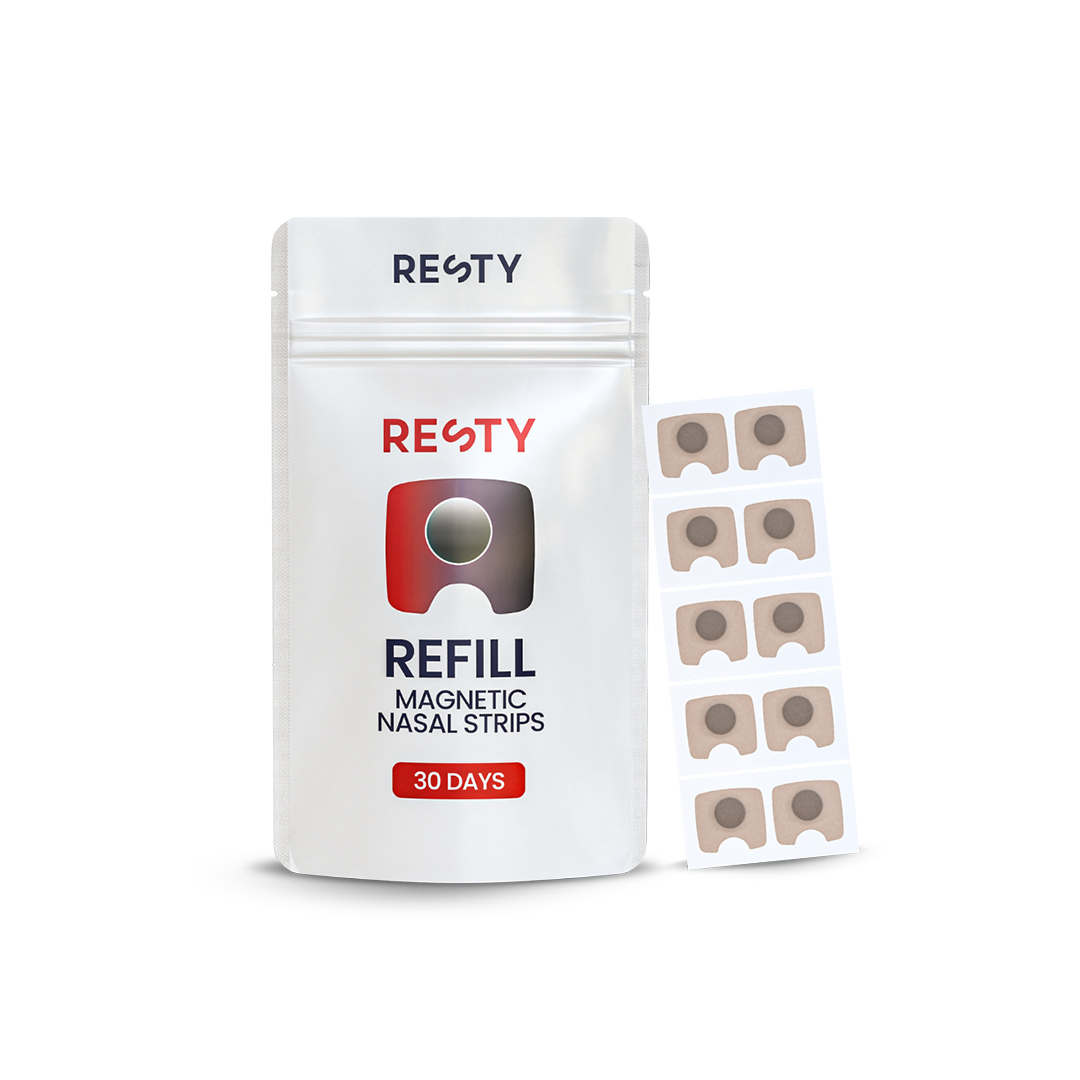 Magnetic nasal strip refills