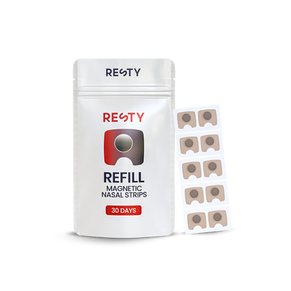 Magnetic nasal strip refills