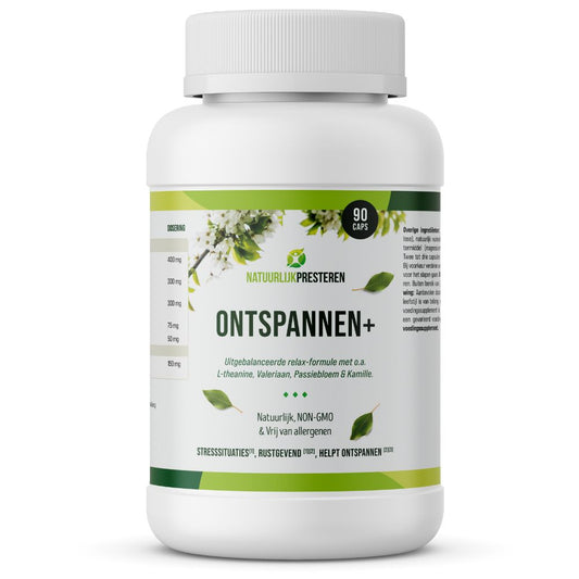 Natuurlijk Presteren Kruidensupplement - Ontspannen+