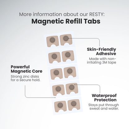 Magnetic nasal strip refills