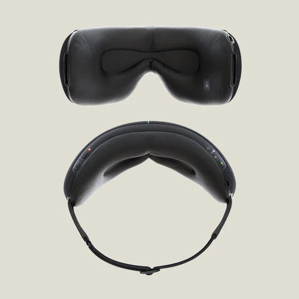 onderkant en achterkant perspectief van smartgoggles slaapmasker