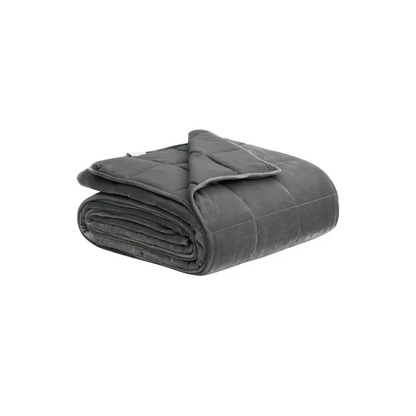 bukkitbow verzwaringsdeken microfiber en polyester grijs