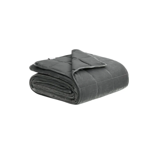 bukkitbow verzwaringsdeken microfiber en polyester grijs