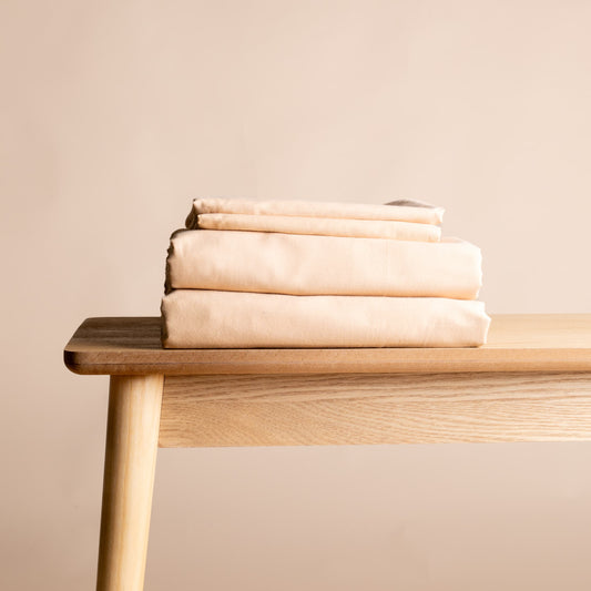 Novaline Verzwaringsdeken Hoes 240x220 Beige Katoen — machinewasbare beschermhoes | Sleep-e