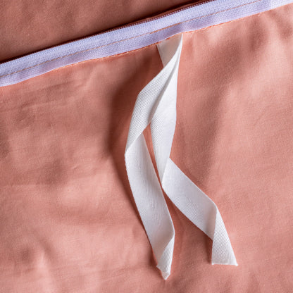Verzwaringsdeken hoes - 140x200 cm - Zalm - Katoen - afbeelding 4 | Sleep-e