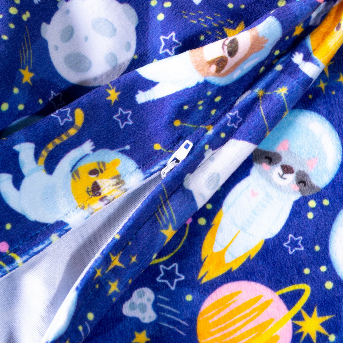 Verzwaringsdeken hoes - 90x120 cm - Astronaut - Minky - afbeelding 6 | Sleep-e