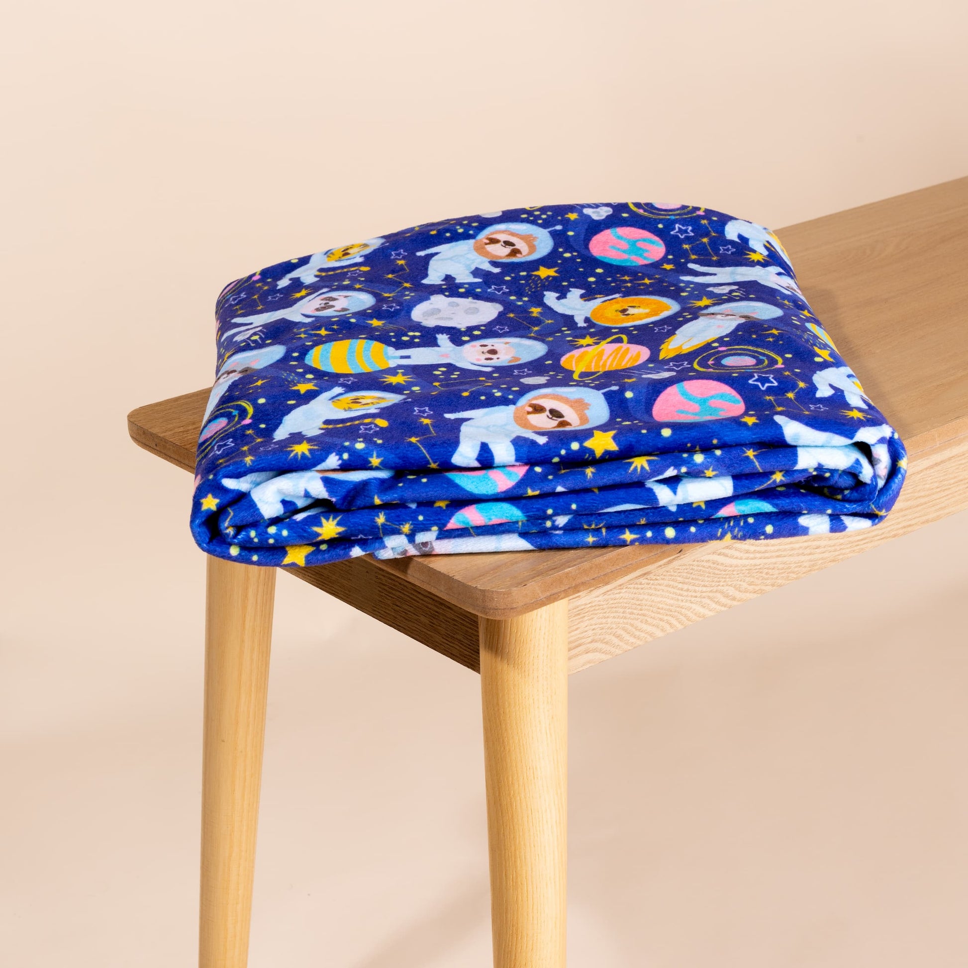 Novaline Verzwaringsdeken Hoes Astronaut Minky, machinewasbare beschermhoes | Sleep-e