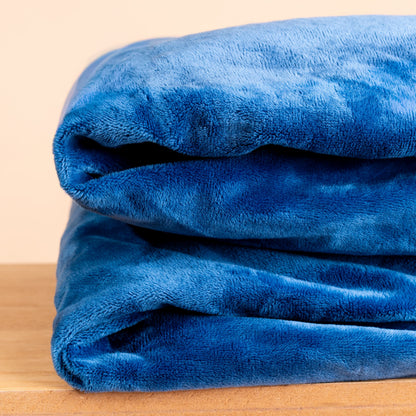Verzwaringsdeken hoes - 90x120 cm - Donkerblauw - Minky - afbeelding 4 | Sleep-e