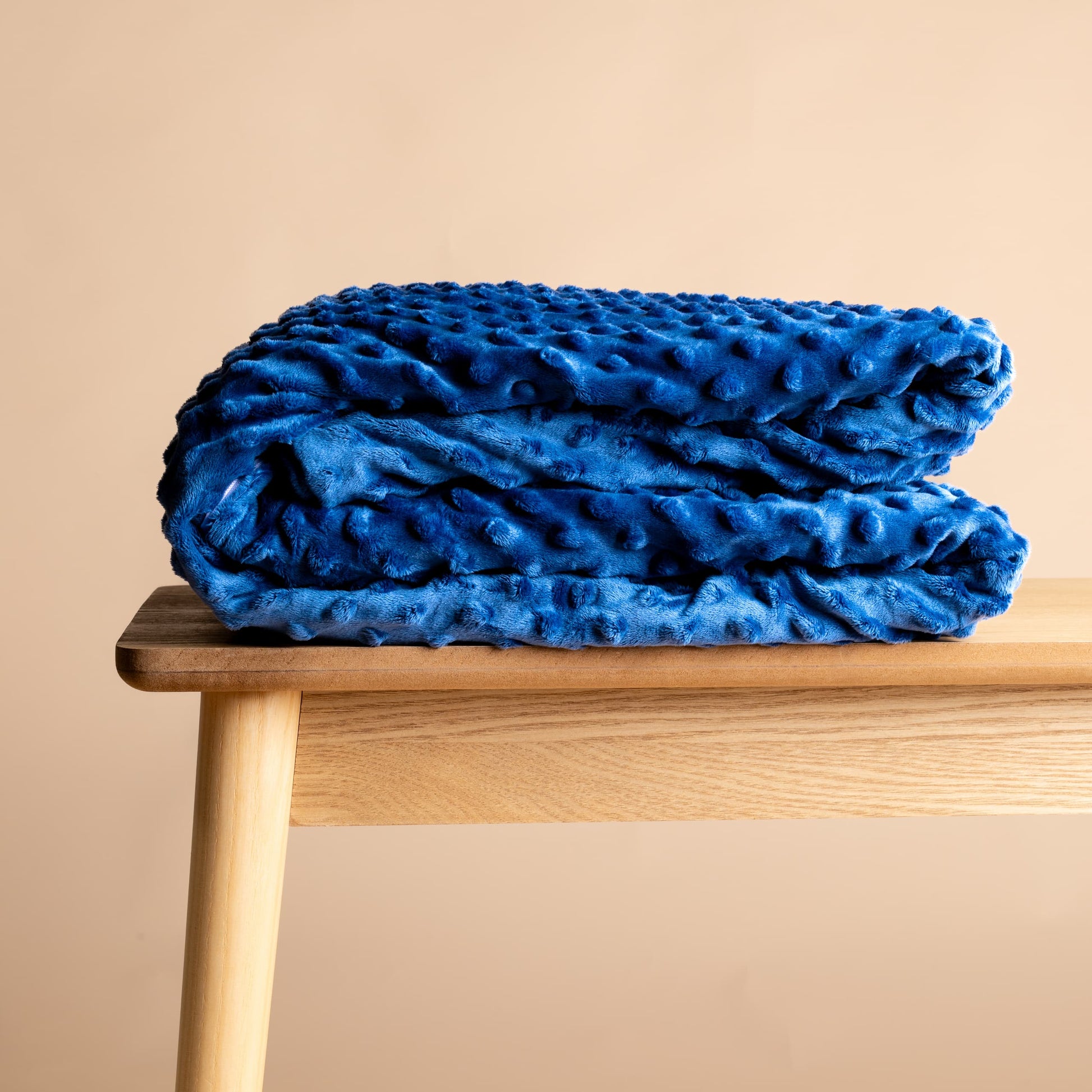 Novaline Verzwaringsdeken Hoes Donkerblauw Minky, machinewasbare beschermhoes | Sleep-e