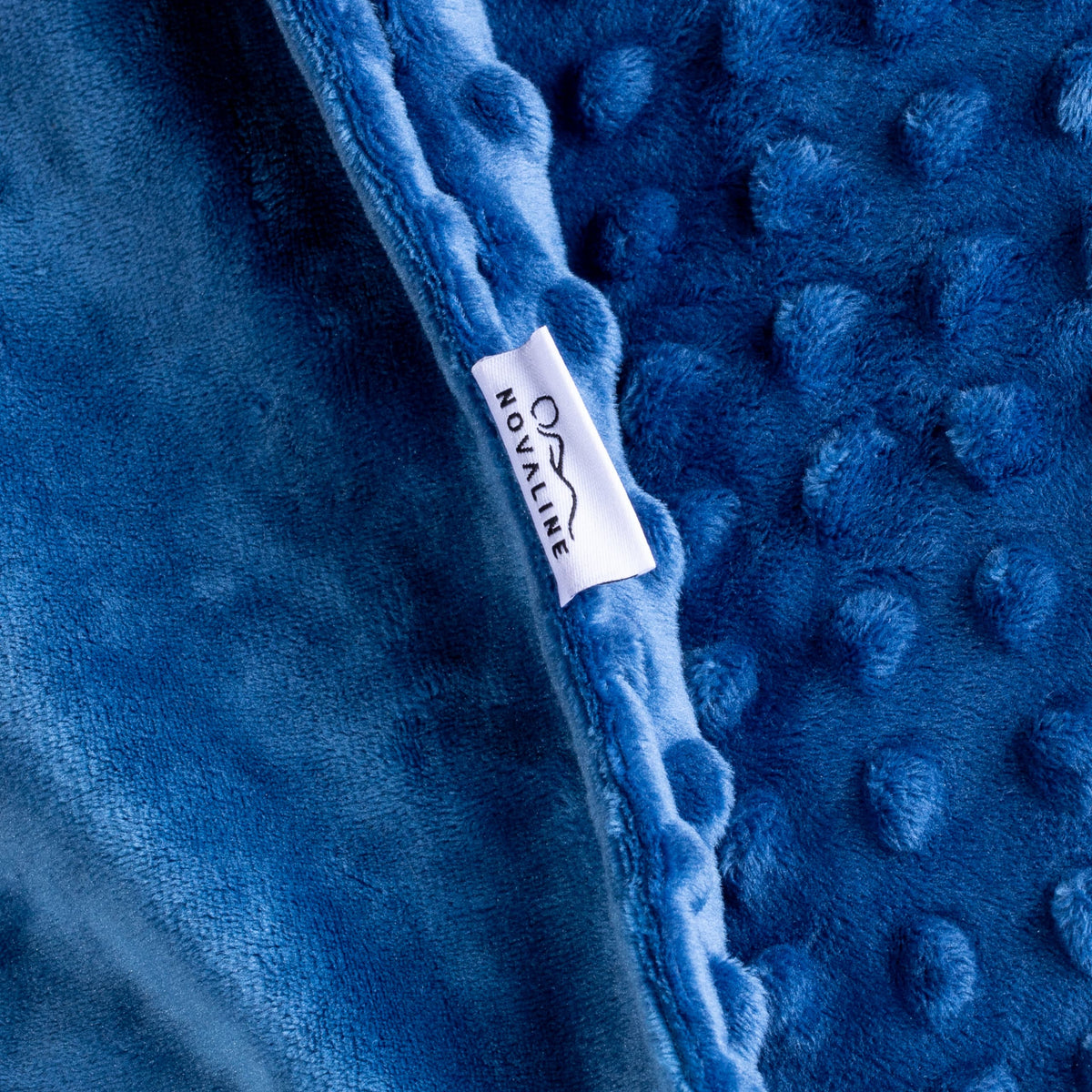 Verzwaringsdeken hoes - 140x200 cm - Donkerblauw - Minky - afbeelding 8 | Sleep-e