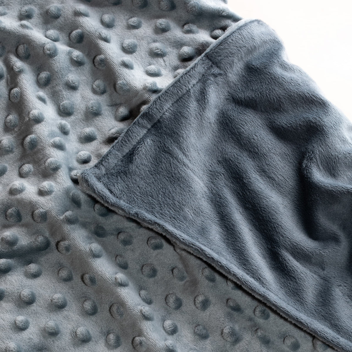 Verzwaringsdeken hoes - 90x120 cm - Grijs - Minky - afbeelding 3 | Sleep-e