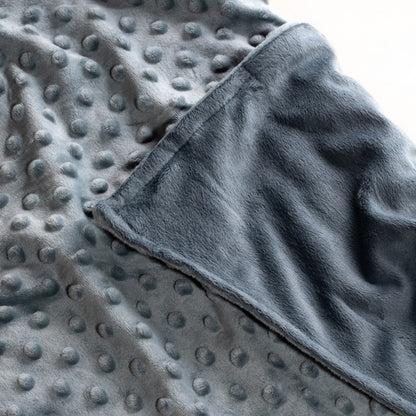 Verzwaringsdeken hoes - 90x120 cm - Grijs - Minky - afbeelding 3 | Sleep-e