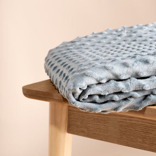Verzwaringsdeken hoes - 90x120 cm - Grijs - Minky - afbeelding 2 | Sleep-e