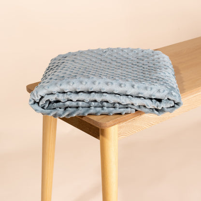 Verzwaringsdeken hoes - 90x120 cm - Grijs - Minky - afbeelding 6 | Sleep-e