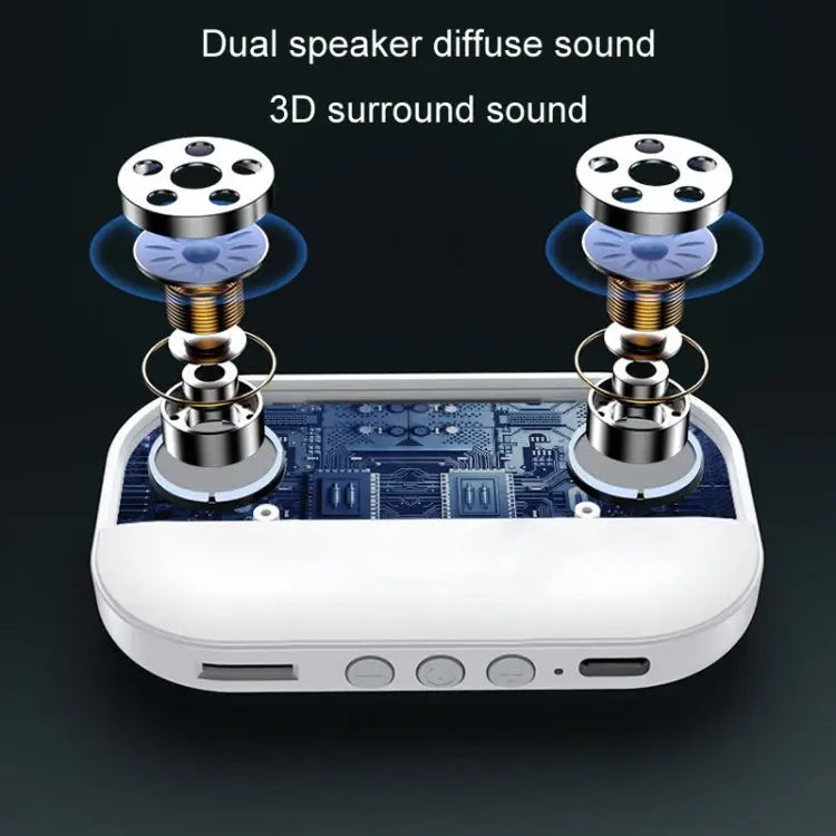 White Noise Bone Conduction Bluetooth Speaker